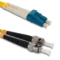 Qoltec prepojovací kábel z optických vlákien LC/UPC - ST/UPC | S