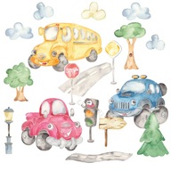 nálepky na stenu pre deti CARS CARS 50x100cm