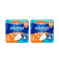 Always Ultra Day Normal (veľkosť 1) Hygienické vložky s krídelkami, 2x56 kusov