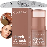 Claresa Bronzer Stick Cheek 2 Cheek 02 MILK CHOCO kontúrovanie + PILNÍK