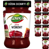 Višňový džem Łowicz, minimum cukrov, 8 x 280 g