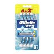 holiaci strojček GILLETTE JEDNORÁZOVÝ BLUE 3 (6+2) CHLADNÝ