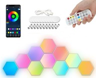 Aplikácia Hexagon Honeycomb Lamp RGB USB Remote Control App