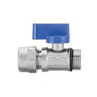 INVENA MINI GUĽOVÝ VENTIL PRE PEX 1/2"X16 MODRÁ