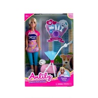 Bábika Anlily 29cm so psíkom a kočíkom + doplnky, bábika Barbie