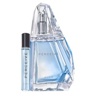 AVON PERCEIVE SET 2 KOZMETIKA PARFUMOVANÁ VODA 100 ML NÁDRŽKA NA PARFÉMY 10 ML