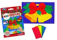 DIY Set Colorful Mosaic Christmas Bell Scrapbook