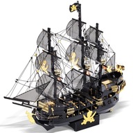 Piececool kovové puzzle 3D model - Black Pearl Ship