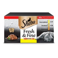 Omáčka Sheba Fresh&Fine s príchuťou hydiny 50x50g