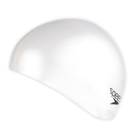 Speedo Plain Flat Silicone Cap white OS