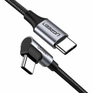 USB-C TO USB-C UHLOVÝ KÁBEL 3A PD 60W 0,5M METER UGREEN 0,5m US255 čierny