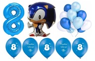 Sada Sonic Balloons Banner 8 narodeninových dekorácií