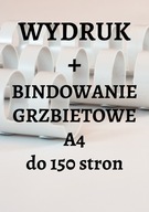 Čiernobiela tlač A4 do 150 strán + väzba