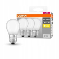 LED žiarovka 4W = 40W E27 teplá 2700K OSRAM 3ks