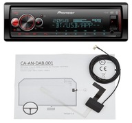 1-DIN rádio PIONEER MVH-S520DAB DAB+ Bluetooth AUX USB MP3 + DAB anténa