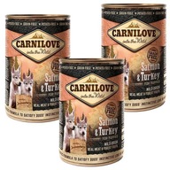 CARNILOVE LOSOS & MORKA PRE ŠTENIATKA 6x400g