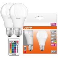 2x LED žiarovka A60 E27 9,7W = 60W OSRAM RGBW PILOT