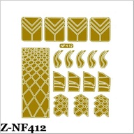 Z-NF 412. Šablóna vzoru - zlatá