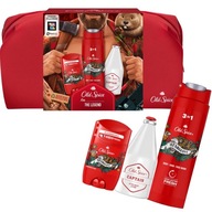 OLD SPICE BEARGLOVE DARČEKOVÝ SET TYČ + GÉL + TEKUTINA PO HOLENÍ kozmetická taštička