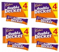 4x174g CADBURY Dvojposchodové čokoládové tyčinky UK