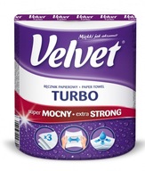 Velvet TURBO Papierová utierka, celulózová čistiaca handrička