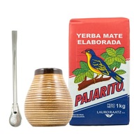 Yerba mate set Pajarito Calabash Bombilla