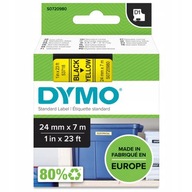 DYMO D1 53718 páska 24mm žltá/čierna originál