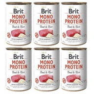 Brit Mono Protein Hovädzia ryža 6x400g