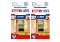 tesa Comfort Door Screen 1,2x2,5m Blackx2