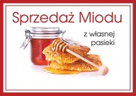 Reklamná tabuľa na predaj medu - vzor F235