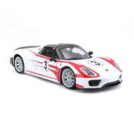 Porsche 918 Weissach 1:24 model Bburago 18-28009