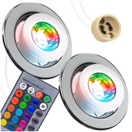 2x STROPNÝ RÁM, RGB LED ŽIAROVKA, DIAĽKOVÉ OVLÁDANIE