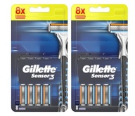 Gillette Sensor3 Blades NÁPLŇKY na holiace strojčeky 16 ks