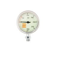 Tecline 300 bar 63 mm manometer, chrómová hlavica