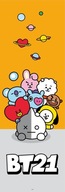 Originálny plagát na stenu BTS BT21 53x158 cm