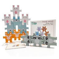 Lesné zvieratká pyramída puzzle ADAM TOYS