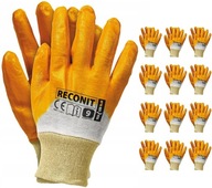Nitrilové rukavice Reis Reconit žlté, 12 párov, veľkosť 8