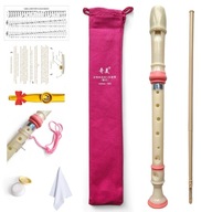 QiMei Pink Pro School Recorder DRŽIAKY PUZDROVINY LEASH GREASE KAZOO do školy