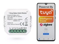 Reléový modul MINI PUSH 1 obvod ZigBee TUYA Home Assistant #bez N