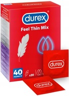 DUREX FEEL THIN MIX tenké kondómy 40 ks.