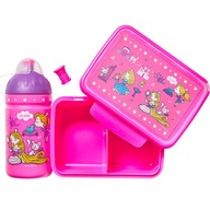 Set Zdravá fľaša na vodu 0,5 + Princess Lunchbox