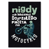 DARČEKOVÝ PLACHT DARČEK MOTOCYKEL GUY HUMOR