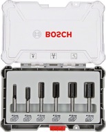 BOSCH SADA 6 FRÉZOVACÍCH MASLÍ S ROVNOU stopkou 8mm