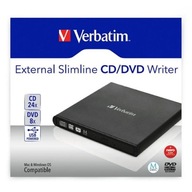 Napaľovačka diskov CD/DVD Verbatim USB 2.0 SLIM