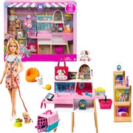 BARBIE BÁBIKA SÚPRAVA PREDAJŇA SALÓN PRE ZVIERATKÁ DOPLNKY 25 POLOŽIEK