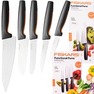 FISKARS SADA 5 KUCHYNSKÝCH NOŽOV ZELENINA OVOCIE KUCHAŘ SHARP