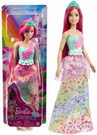 BARBIE DREAMTOPIA BÁBIKA KRÁĽOVSKEJ PRINCEZNY RUŽOVÉ VLASY HGR15 MATTEL