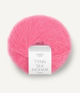 Mohérová priadza s hodvábom Tynn Silk Mohair 4315 žuvačka Sandnes Garn