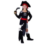 Kostým pirát s lebkou 110/120 cm Halloween