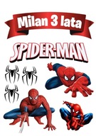 Potlač cukrovej pasty SPIDERMAN + MENO a VEK